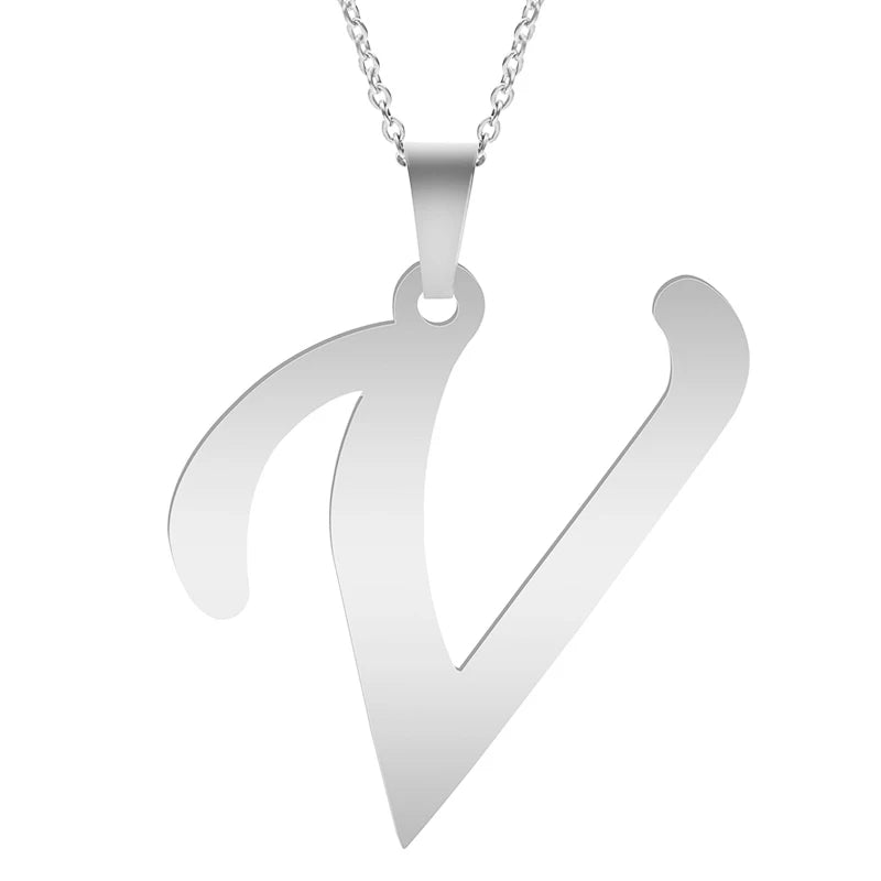 Colar de Letras da Moda AZ - Personalize Seu Estilo com Elegância e Originalidade